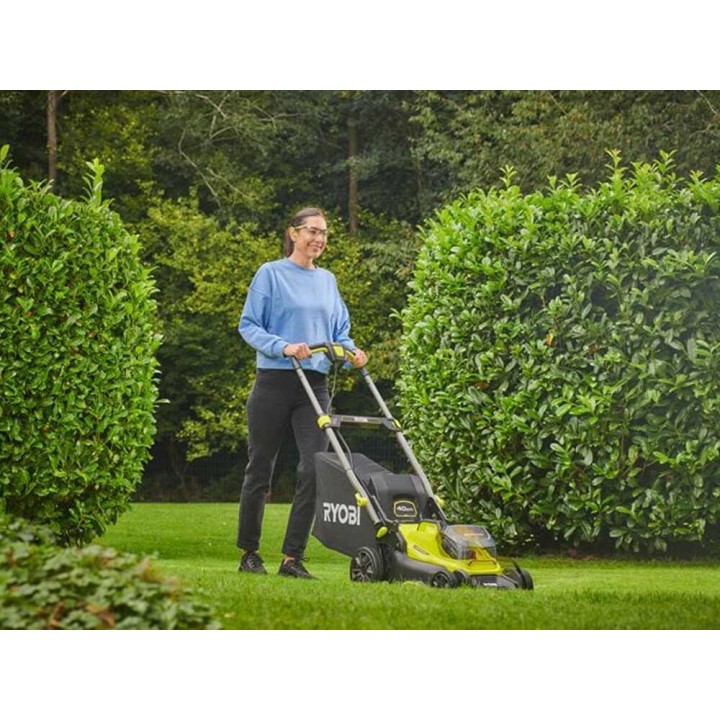 Ryobi RY18LMX40C-0 akkuruohonleikkuri, 18 V, 40 cm, ilman akkua ja laturia