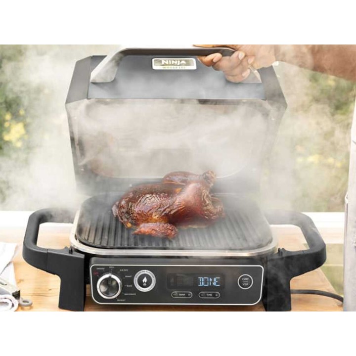 Ninja Woodfire OG701EU sähkögrilli, savustin ja ilmafriteeraus, 2,4 kW