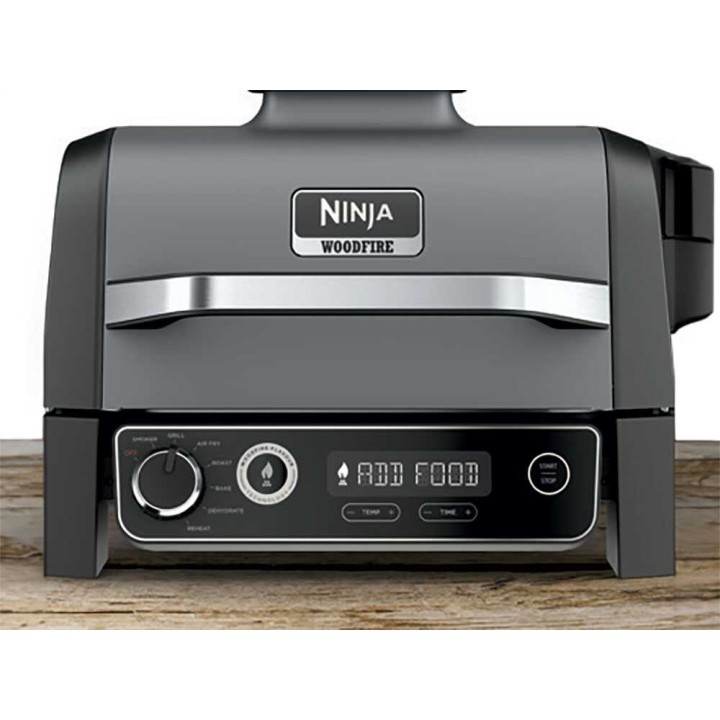 Ninja Woodfire OG701EU sähkögrilli, savustin ja ilmafriteeraus, 2,4 kW