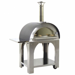 Cibus INOX 80 60 puulämmitteinen pizzauuni ulkokäyttöön 4 pizzaa