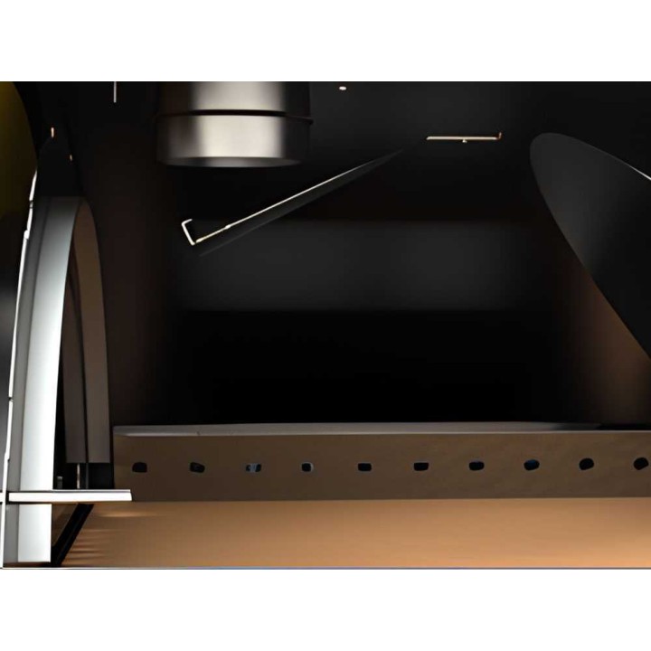 Cibus INOX 80 × 60 puulämmitteinen pizzauuni ulkokäyttöön, 4 pizzaa