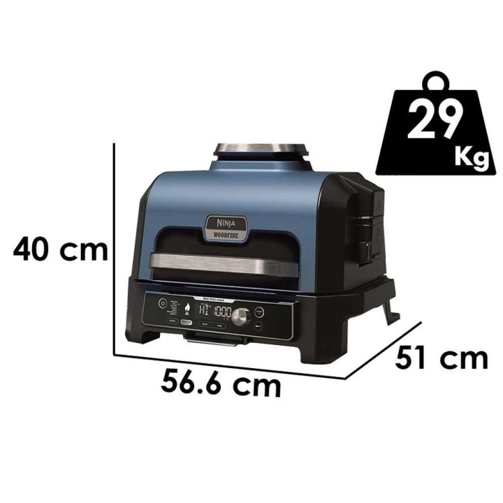 Ninja Woodfire Pro Connect XL OG901EU sähkögrilli ja savustin, 1,7 kW