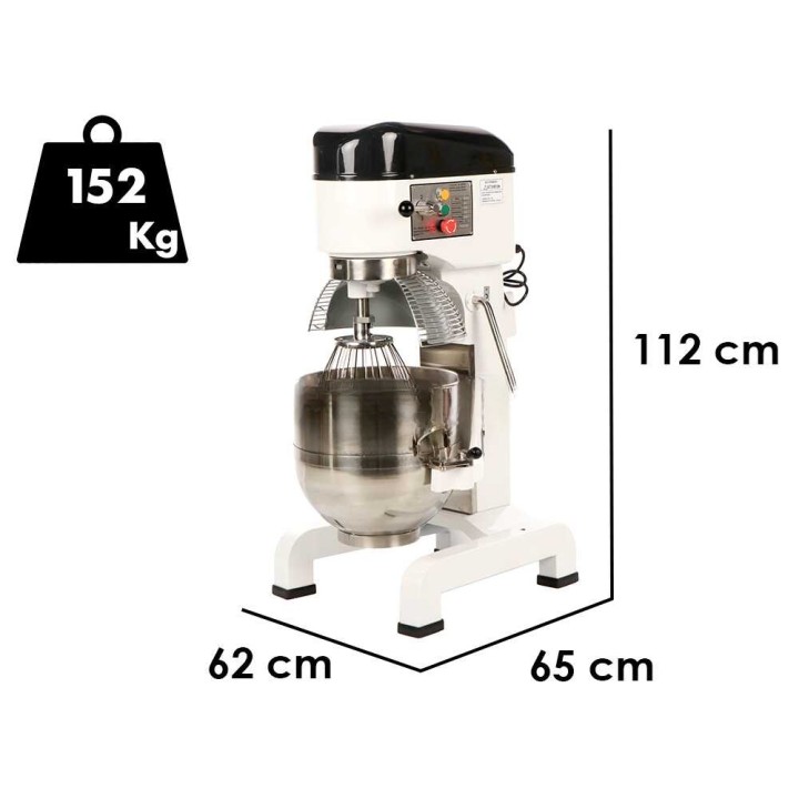 Prismafood iLine MZPL040 planetaarinen taikinakone, 40 l, 2,1 kW, 230 V