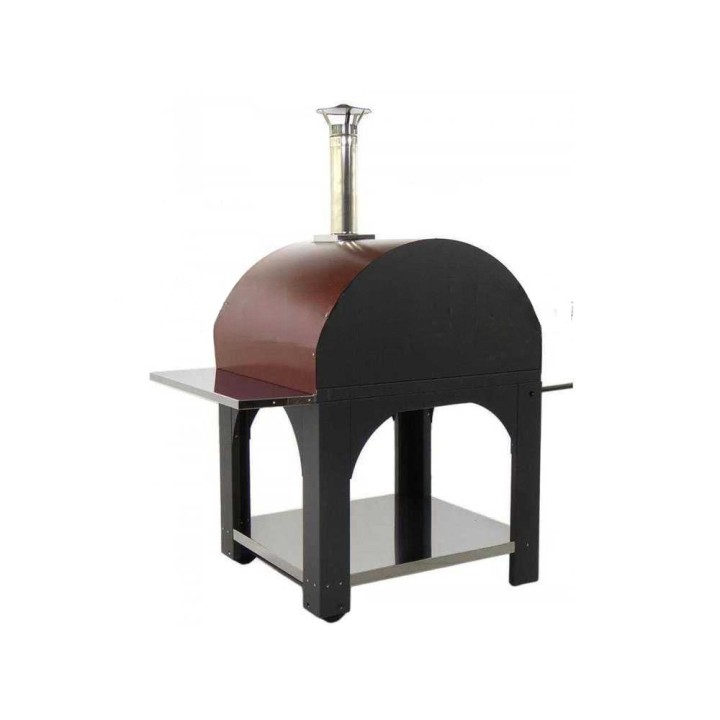 Cibus Red 100x80 puulämmitteinen pizzauuni, 5 pizzaa, punainen