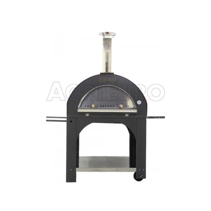 Cibus Red 100x80 puulämmitteinen pizzauuni, 5 pizzaa, punainen