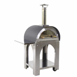 Cibus Inox 60x60 puulämmitteinen pizzauuni 2 pizzaa ruostumaton teräs