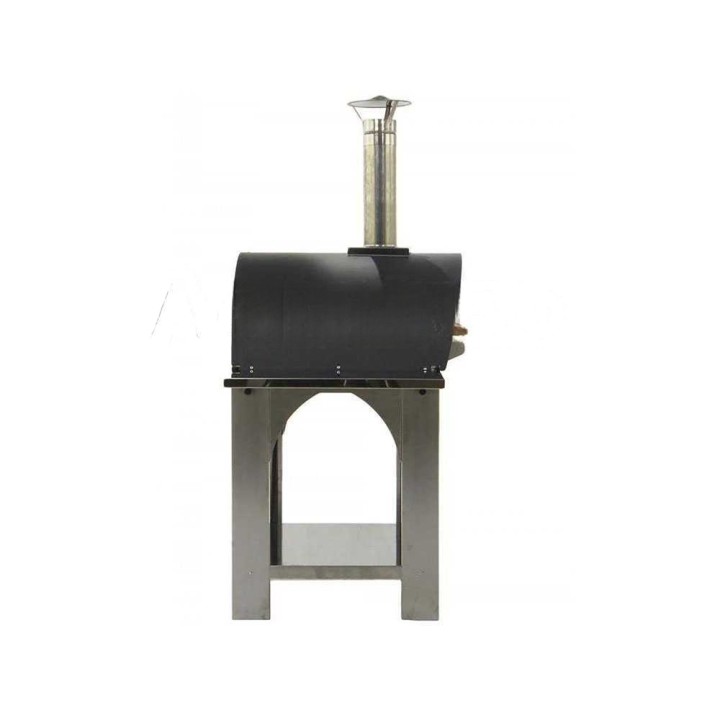 Cibus Inox 60x60 puulämmitteinen pizzauuni, 2 pizzaa, ruostumaton teräs