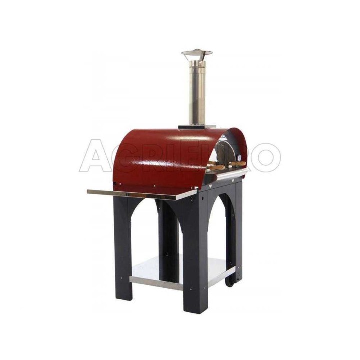 Cibus Red 60 × 60 puulämmitteinen pizzauuni ulkokäyttöön, 2 pizzaa