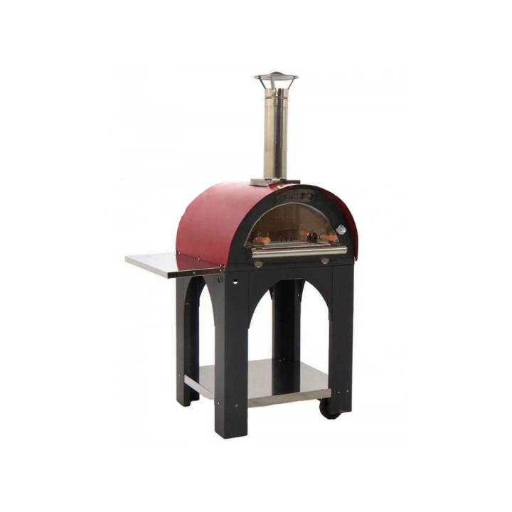 Cibus Red 60 × 60 puulämmitteinen pizzauuni ulkokäyttöön, 2 pizzaa