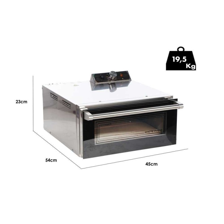 Macte Ovens Voyager SMART sähköinen pizzauuni, 1 975 W