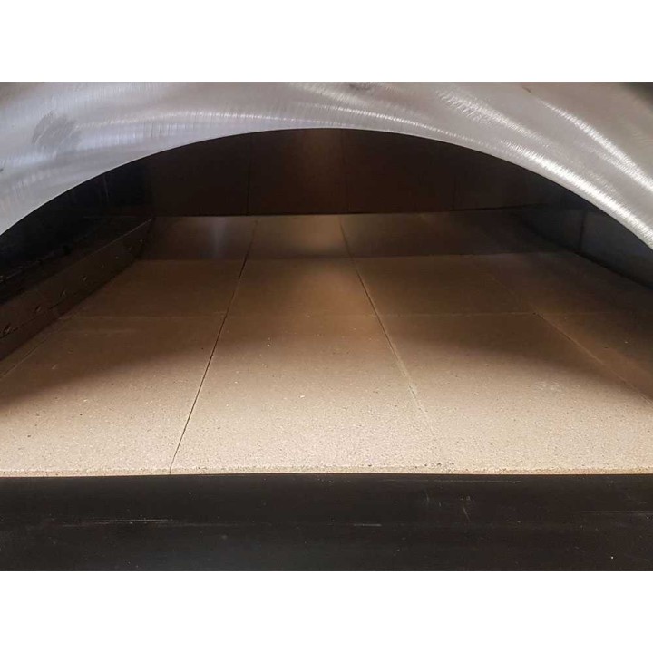 Cibus INOX 100 × 80 puulämmitteinen pizzauuni, 5 pizzaa, ruostumaton teräs