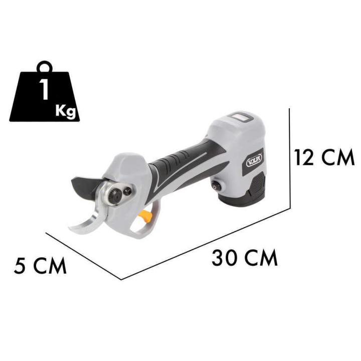 Volpi KV360 sähköoksasakset, 32 mm, 150 W, 2 × 14,4 V/2,5 Ah