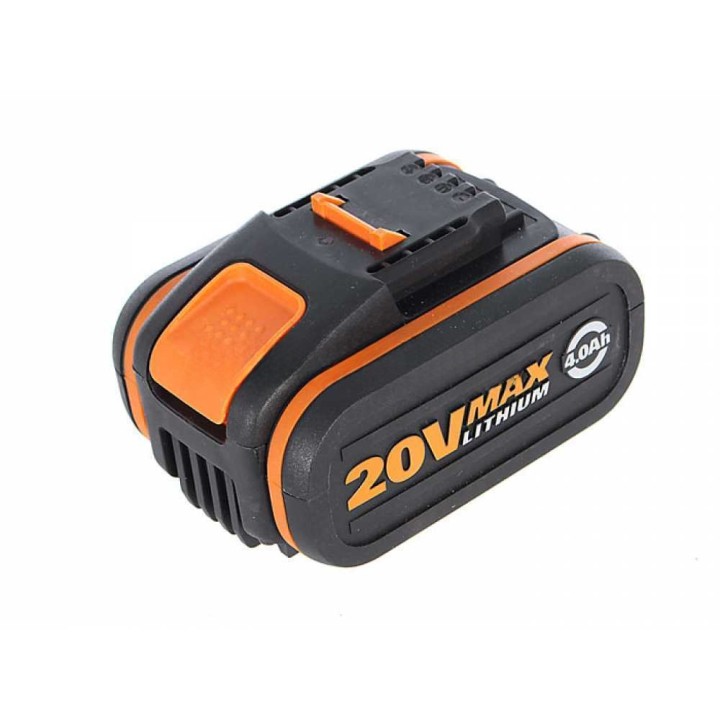 Worx WA3604 akku ja pikalaturi, 20 V, 4,0 Ah, PowerShare