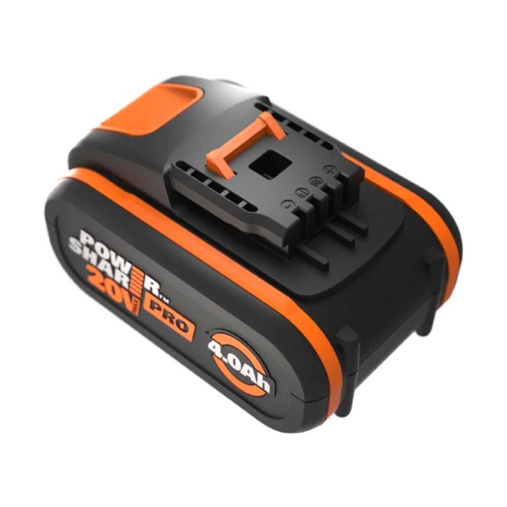 Worx WA3614 PowerShare Pro -akku ja pikalaturi, 20 V, 4,0 Ah, 2 A