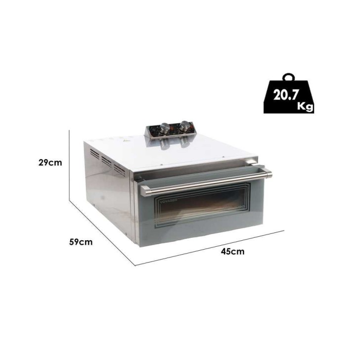 Macte Ovens Voyager Twin sähköinen pizzauuni, 2 975 W, 500 °C