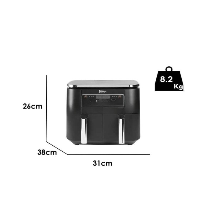 Ninja AF300EU kuumailmakeitin, 7,6 l, 2 400 W, Dual Zone