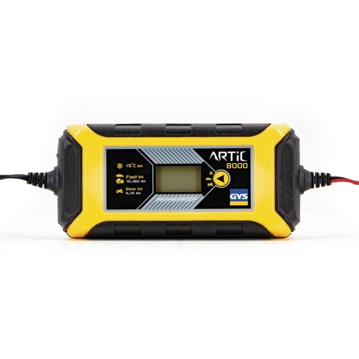 GYS Artic 8000 automaattinen akkulaturi ja ylläpitolaturi, 12 V, 2–8 A
