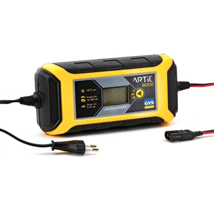 GYS Artic 8000 automaattinen akkulaturi ja ylläpitolaturi, 12 V, 2–8 A