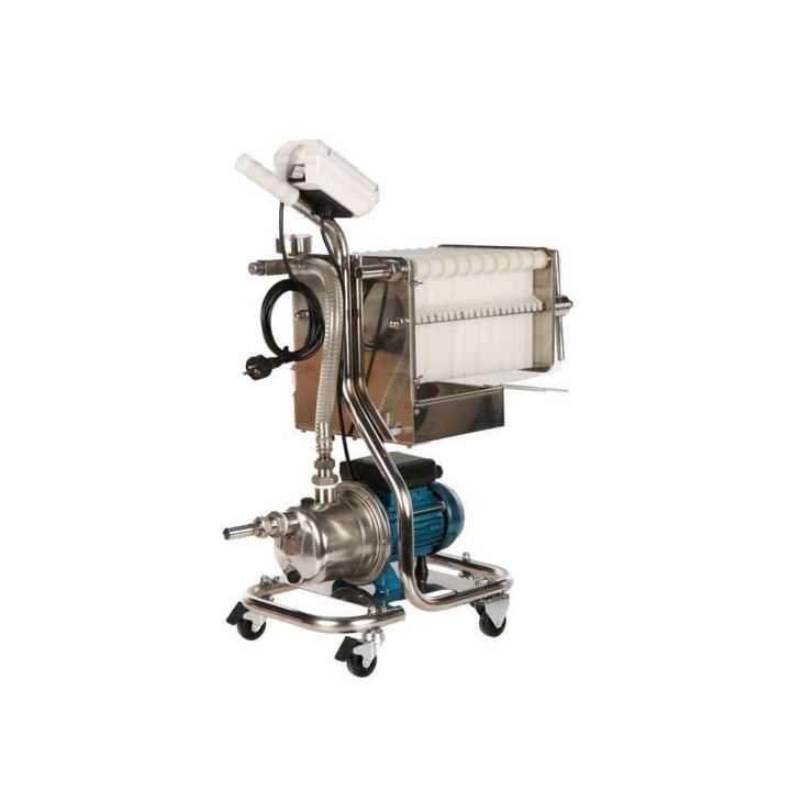 Tellarini CrystalPro Plus 20 viinin levysuodatin, 0,5 HP, ruostumaton teräs