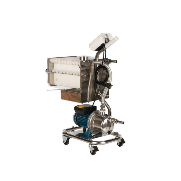 Tellarini CrystalPro Plus 20 viinin levysuodatin, 0,5 HP, ruostumaton teräs