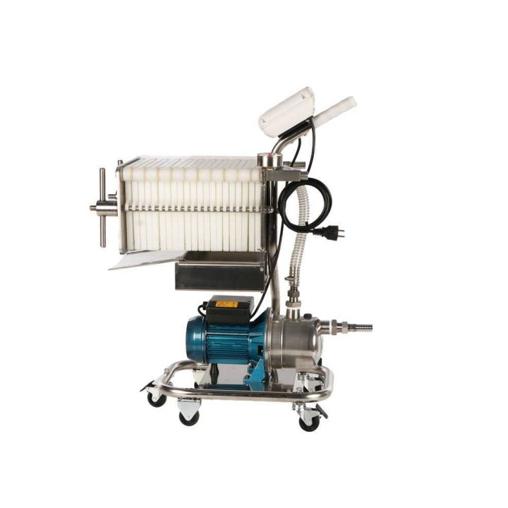 Tellarini CrystalPro Plus 20 viinin levysuodatin, 0,5 HP, ruostumaton teräs