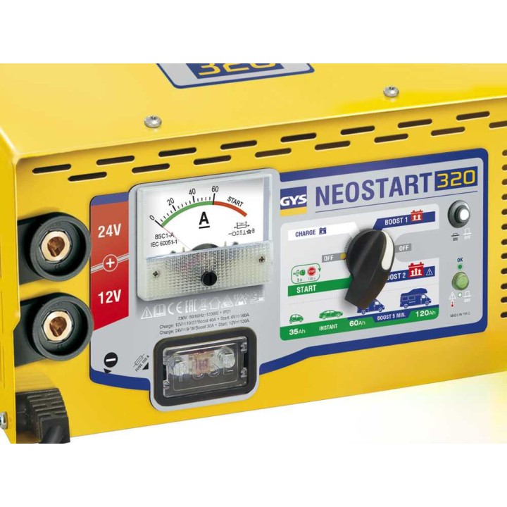 GYS Neostart 320 laturi ja käynnistin, 12/24 V, 1 200 W