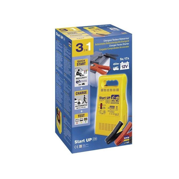 GYS Start up 80 akkulaturi ja käynnistin, 12 V, 350 W
