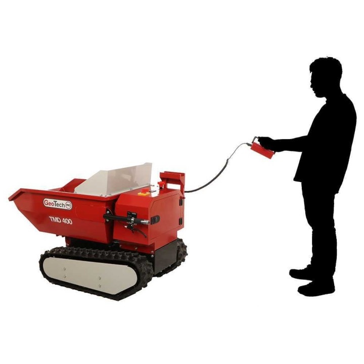 GeoTech Pro TMD 400 akkukäyttöinen telakärry, 48 V, 400 kg, dumper-lava
