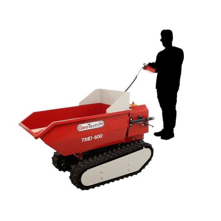 GeoTech Pro TMD 400 akkukäyttöinen telakärry, 48 V, 400 kg, dumper-lava