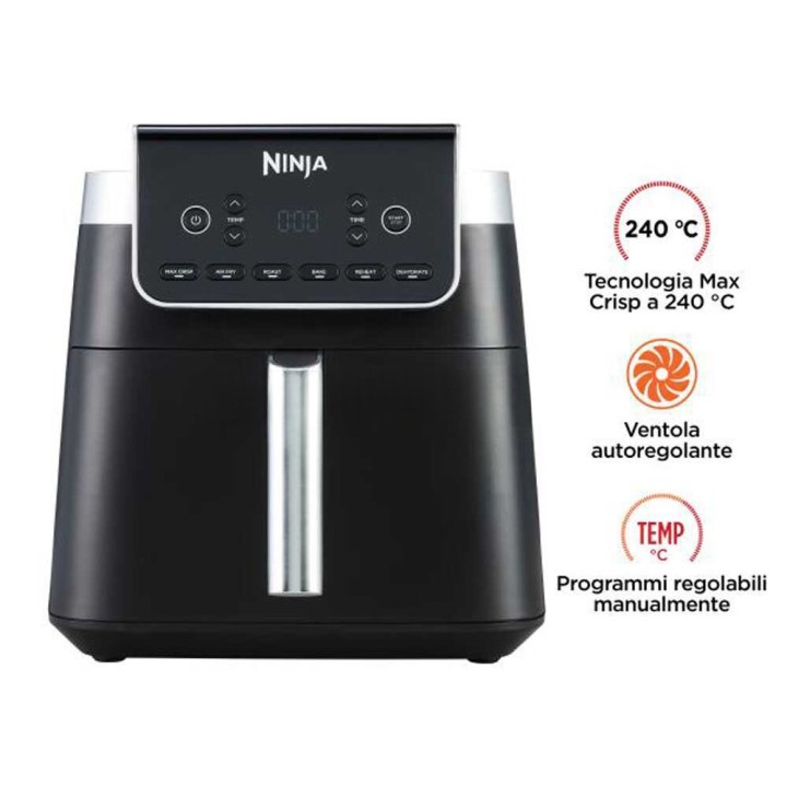 Ninja AF180EU kuumailmakeitin, 6,2 l, 1 750 W, 240 °C