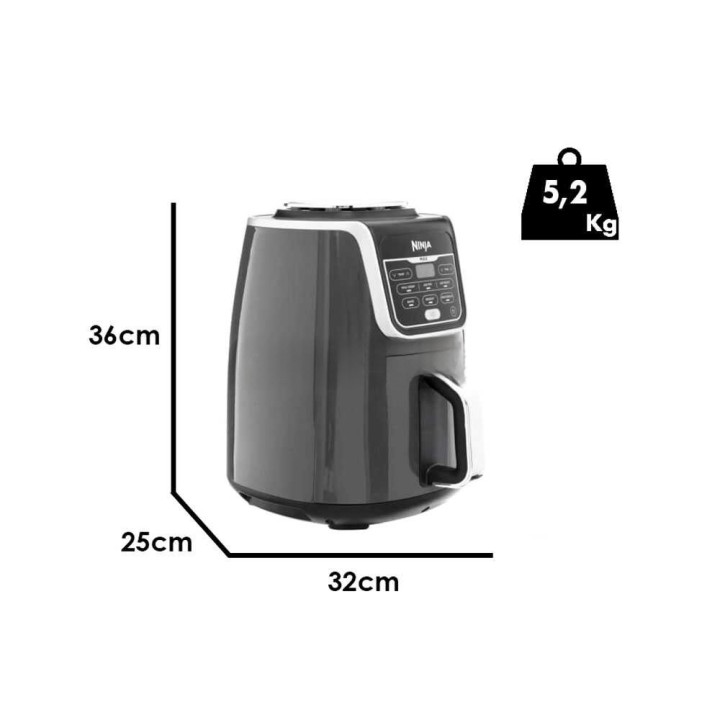 Ninja AF160EU kuumailmakeitin, 5,2 l, 1 750 W