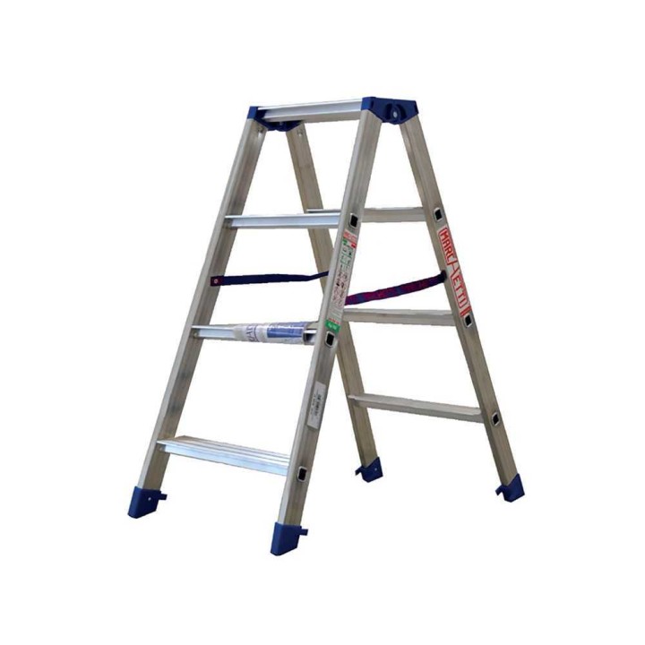 Marchetti Gaudi 04 alumiinitikkaat, 4 + 4 askelmaa, 150 kg, 1,95 m
