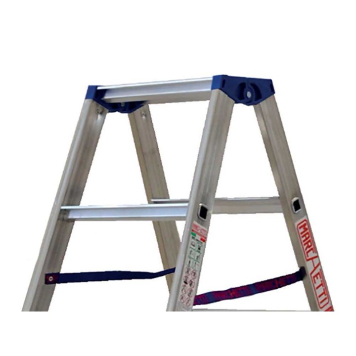 Marchetti Gaudi 04 alumiinitikkaat, 4 + 4 askelmaa, 150 kg, 1,95 m