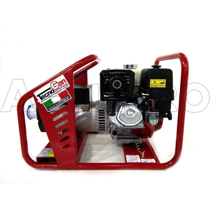 TecnoGen H8000 AVR bensiin generaattori, 5,3 kW, 230 V, Honda GX 390