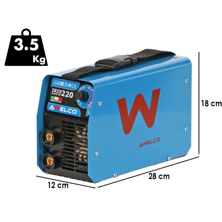 AWELCO IRIS 220 MMA-invertterihitsauskone, 15–200 A, 230 V