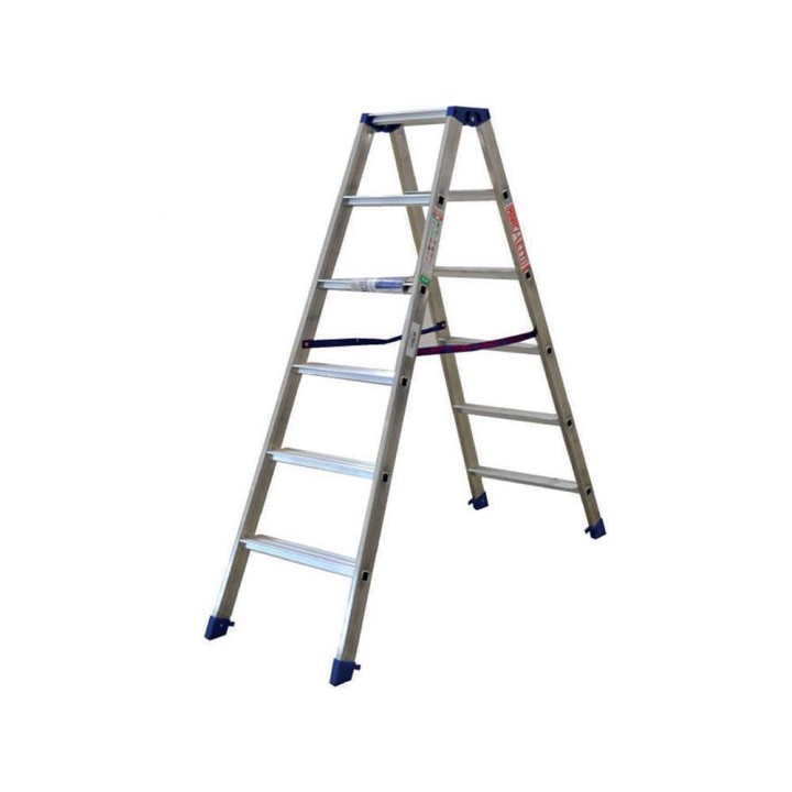 Marchetti Gaudi 06 alumiinitikkaat, 2 × 6 askelmaa, 1,60 m