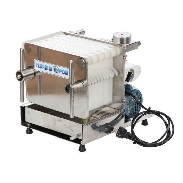 Tellarini CrystalPro 10 viinisuodatin, 10 levyä, 0,5 HP, ruostumaton teräs