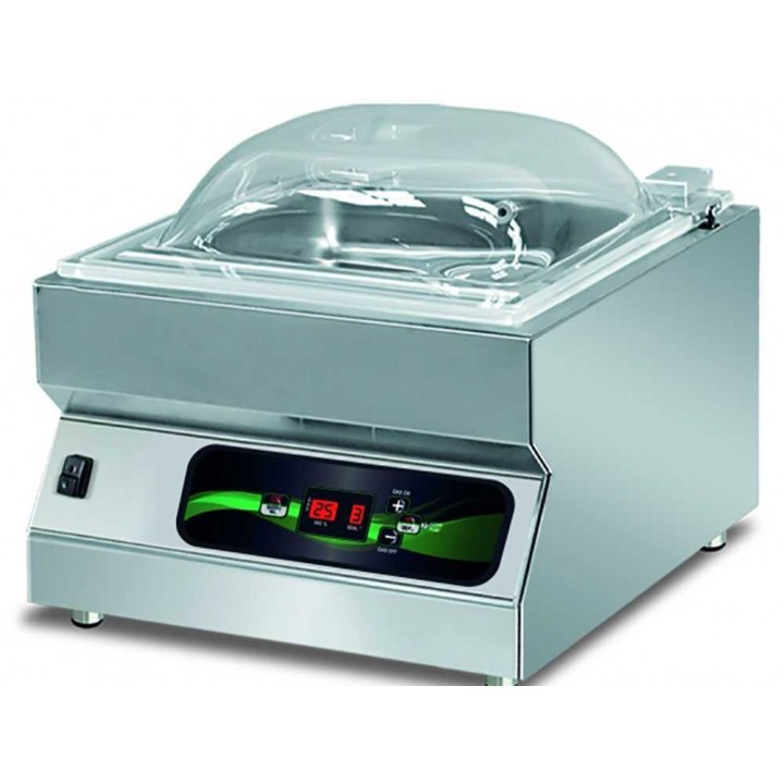 Euro 4100 Pro Inox -kammiotyhjiöpakkauskone, 900 W, 40 cm, inerttikaasu