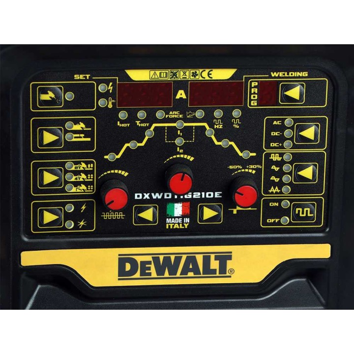DeWalt DXWDTIG 210E TIG/MMA-invertterihitsauskone, 5–210 A, 230 V