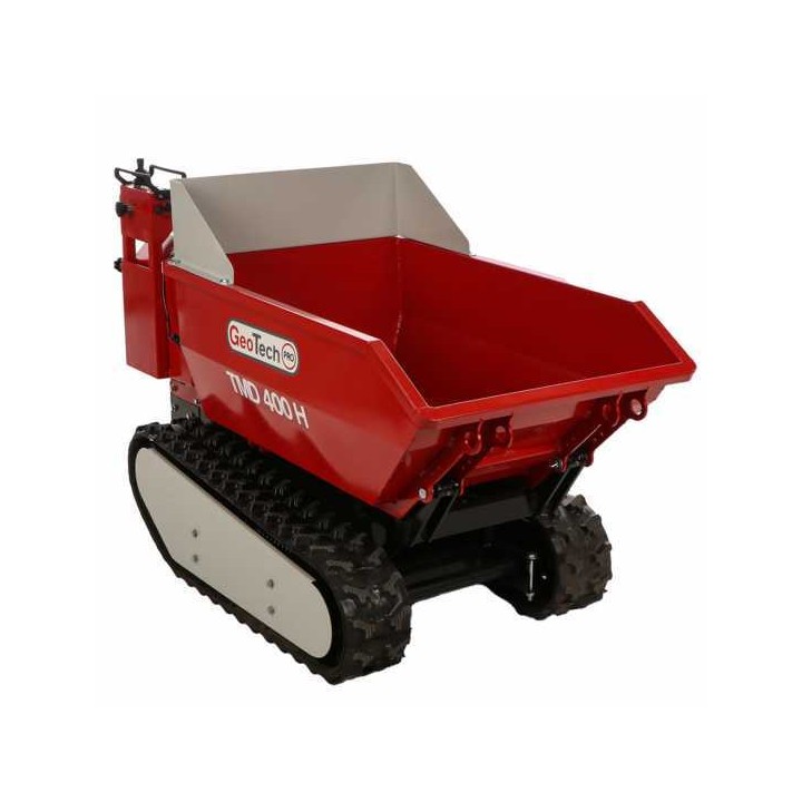 GeoTech Pro TMD 400 H akkukäyttöinen telaketjukuljetin 400 kg hydraulinen kippaus