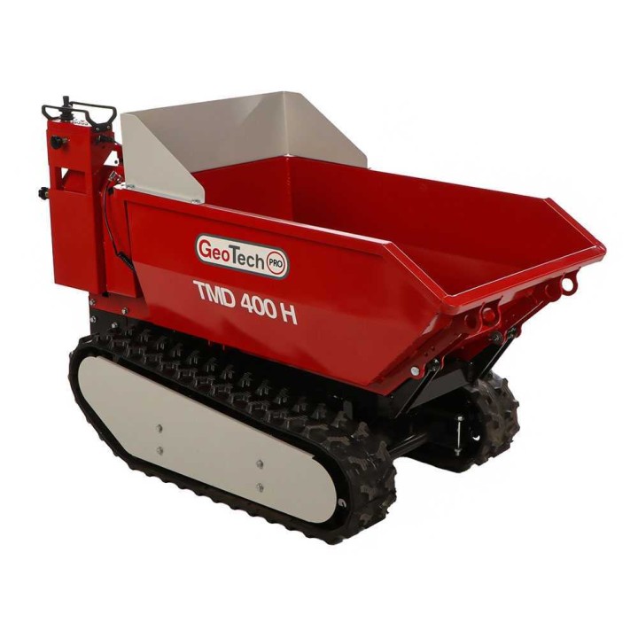 GeoTech Pro TMD 400 H akkukäyttöinen telaketjukuljetin, 400 kg, hydraulinen kippaus