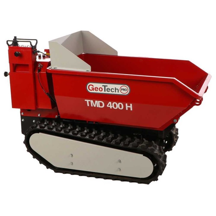 GeoTech Pro TMD 400 H akkukäyttöinen telaketjukuljetin, 400 kg, hydraulinen kippaus