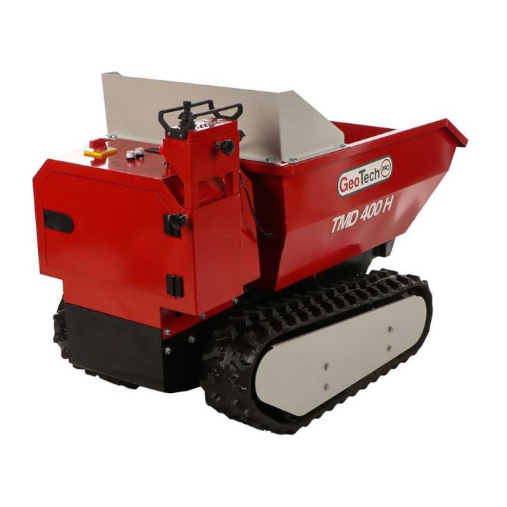 GeoTech Pro TMD 400 H akkukäyttöinen telaketjukuljetin, 400 kg, hydraulinen kippaus