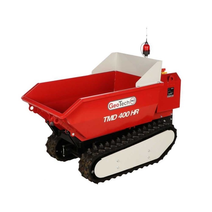 GeoTech Pro TMD 400 HR radiokauko-ohjattava akkukuljetin, 400 kg, 48 V, hydraulinen kippaus