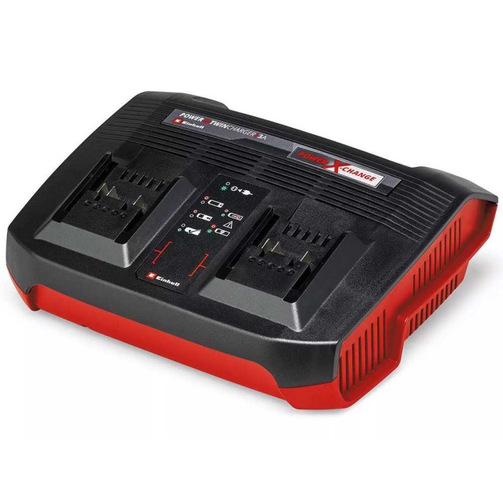 Einhell Power X-Change -aloitussarja, 2 × 18 V / 4,0 Ah akut ja kaksoislaturi