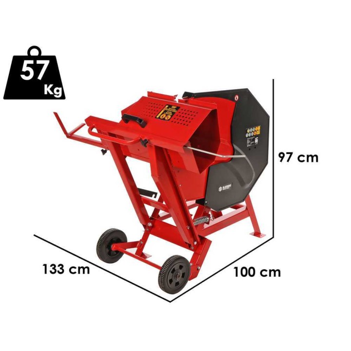 Blue Bird 170mm sähköinen katkaisusaha, 3 000 W, 230 V, terä 505 mm