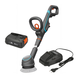 Gardena AquaBrush Compact 02 18V lattianpesuri 18 V 2 5 Ah aloitussarja