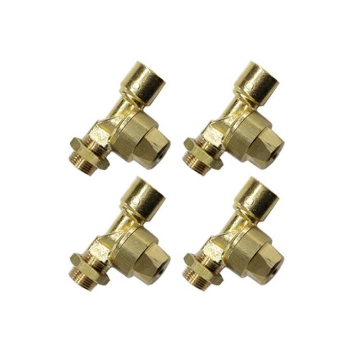 Tippumattomat venttiilit ruiskutus- ja sumutussuuttimille, 4 kpl, 3/8" uros ja naaras