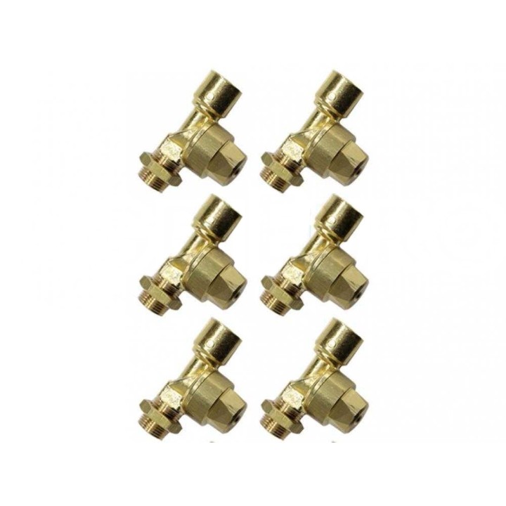 6-osainen tippumattomien venttiilien sarja ruiskuille ja sumuttimille, 3/8" MG–3/8" GF
