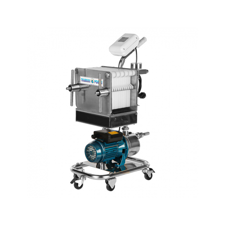 Tellarini CrystalPro Plus 10 levysuodatin viinille ruostumaton teräs 0 5 HP